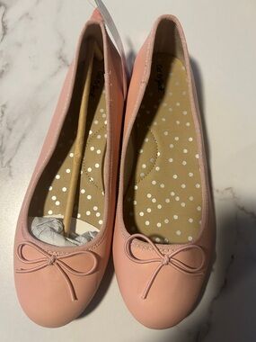 Cat & Jack Light Pink Bow Ballet Flats